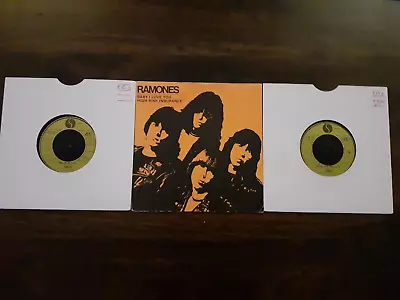 Ramones X 3 7  Punk Singles  Baby I Love U/ep`s Sheena/swallow My Pride  All Vg+ • £9.99
