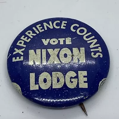 Vintage Original Richard Nixon For President Button Pin 1  Diameter • $18.72