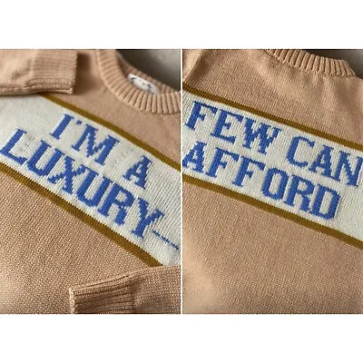 Knit Sweater Princess Diana Sweater “I Am LUXURY - Few Can Afford” • £85.90