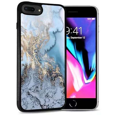 $9.99 • Buy ( For IPhone 8 Plus ) Back Case Cover AJ12488 Cloud Marble
