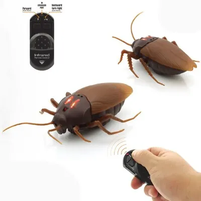 RC Remote Control Cockroach Creepy Insect Scary Toys Infrared Gift Fun • £9.99