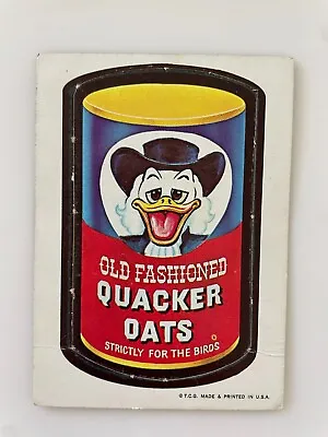 1967 Topps Wacky Packages Diecut Number Variation QUACKER OATS 18 Of 44  • $95