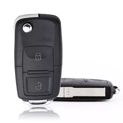 2 Button Remote Key Fob Flip Shell W/ 433MHz ID48 Chips For VW # 1J0 959 753 AG • $8.19