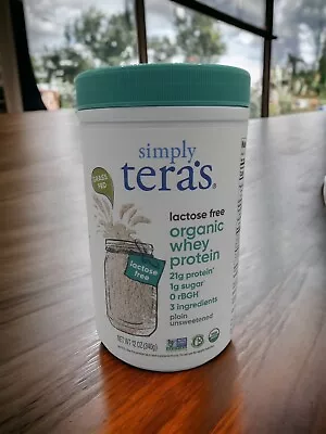 Simply Tera'S Lactose Free Whey Protein Powder Plain Unsweetened 12 Oz Exp 07/25 • $37.04