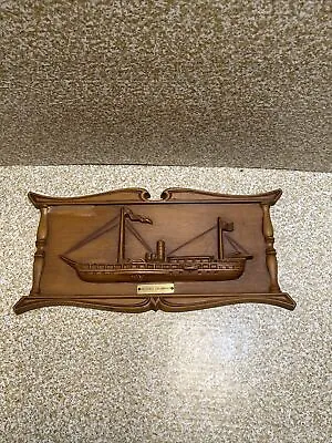 Vintage Fultons Steamboat Plaque By Turner Mfg.co. Wall Art  • $20.99