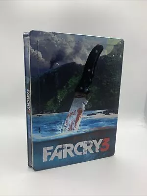 Far Cry 3 SteelBook Edition PS3 - USED - GOOD CONDITION - + Postcards & Manuals • $30