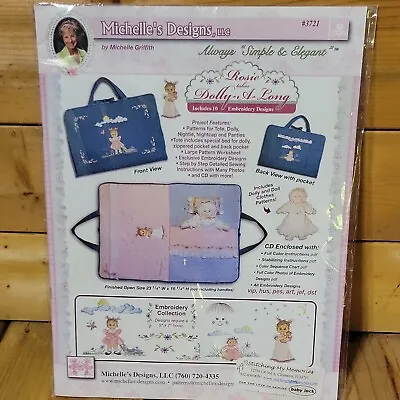 Michelles Designs Rosie Takes Dolly A Long Sewing And Embroidery Pattern • $5