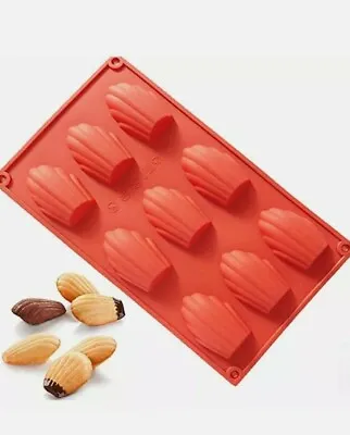 9 Cell French Shells Madeleine Madeline Silicone Cake Baking Mould Mold Wax Melt • £4