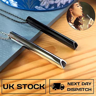 £4.89 • Buy Stress Anxiety Necklace Mindfulness Breathing Tool Natural Calming Relief Chain