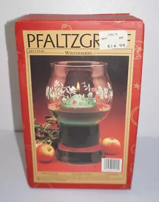 Pfaltzgraff Winterberry Clear Glass Floating Candle Holder See Description • $12.99