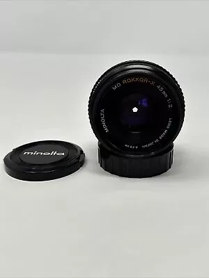 Minolta MD Rokkor-x 45mm F2 1:2 Lens • $50