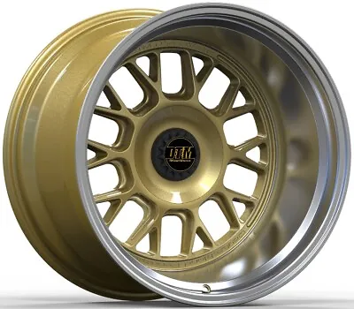 DTM-WB10 Gold Widebody Wheels Rims 18x11 18x9.5  5x120 BMW E39 E60 M5 M4 E24 • $1995