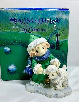 1996 Mary Had A Little Lamb Figurine  Its Fleece Was White As Snow  In Box • $8.99