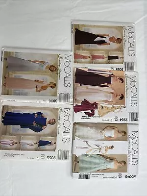 McCall's Evening Elegance Sewing Patterns Lot Of 5 Bridal Prom Formal Size C CCD • $15.99