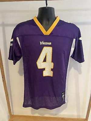 Reebok On Field Minnesota Vikings Brett Favre Jersey Youth Size XL  18-20 NFL • $13.19