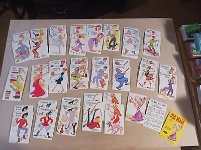 Vintage Whitman Old Maid Card Game Complete Set W/ Whitman Plastic Case • $10