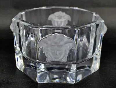 Versace Rosenthal Medusa Octagonal Crystal Bowl • $220.99