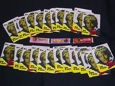 Michael Jackson 1984  Topps 10 Red Sticker Cards 25 Wraps & 3 Sticks Of Gum • $7.75