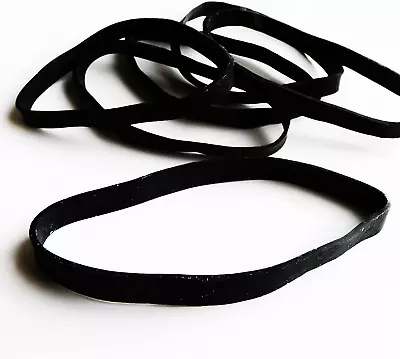 10 Heavy Duty Rubber Bands | Big Thick Xl-Large UV Resistant Black Rubber-Bands  • $12.39