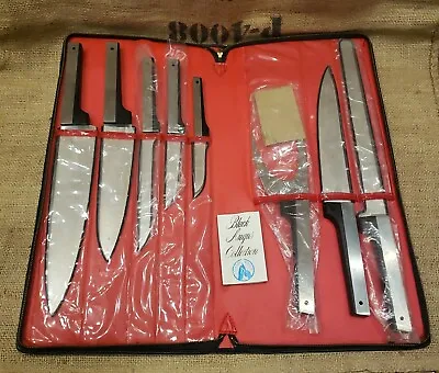 Vernco Black Angus Cutlery  Set Of 8 Knifes In Zippered Case Made In Japan • $99.99