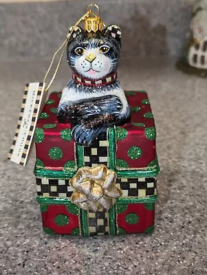 MACKENZIE CHILDS  Alley Cat Christmas Ornament  • $85.99