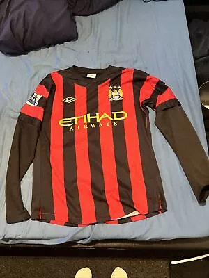 Manchester City Away Shirt 2011/12 Long Sleeve S Men’s • £15