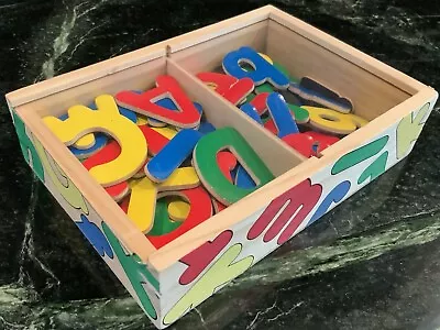 Melissa & Doug A-Z Alphabet Magnets Set (52 Wooden Upper/Lower Case Letters) • $14