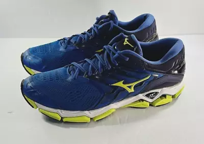 Men's Mizuno Wave Horizon 2 Blue And Yellow Size 13  -  410981.5E4I • $15