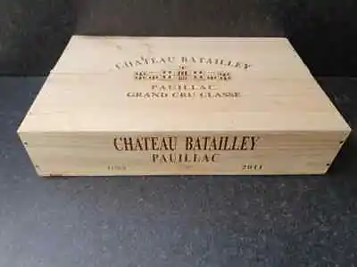 £21.95 • Buy Wine Box With Lid - Flat Half Size Genuine French Wooden Wine Crate Storage