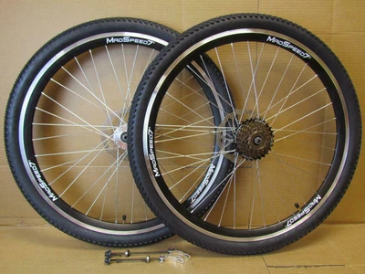 $154.16 • Buy QR 26  MTB Bike V Brake Rim/Disc 6/7/8/9 Speed Wheel Set Kenda Tyre 26 X1.95