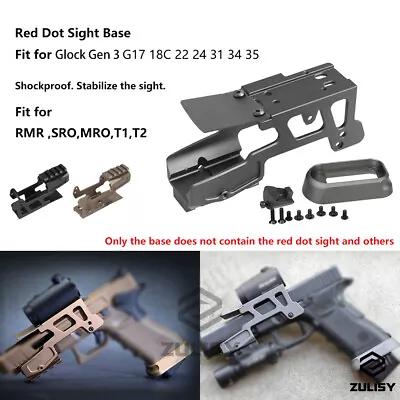 Tactical Sight ALG Base Flared Magwell For RMR T1 Red Dot Glock 17 22 31 Mount • $63.09