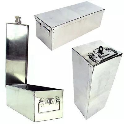 Stalwart 12 Inch Metal Storage Lock Box With Handle • $20.35