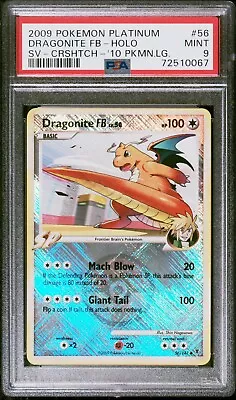 PSA 9 MINT - Dragonite FB 56/147 (2010 Pokemon League) Crosshatch Holo Promo • $34.95