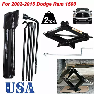 For 02-15 Dodge Ram 1500 Lug Wrench New Tire Tool Replacement Kit &2T Spare Jack • $70.81