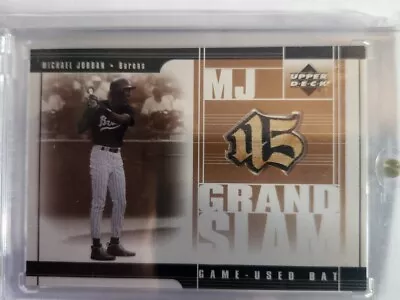 2001 Upper Deck Prospects Michael Jordan MJ Grand Slam Game Used-Bat  #MJ1 • $40