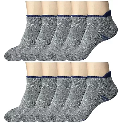 10Pair Mens Low Cut Ankle Breathable Cotton Cushion Athletic Running Sport Socks • $18.99