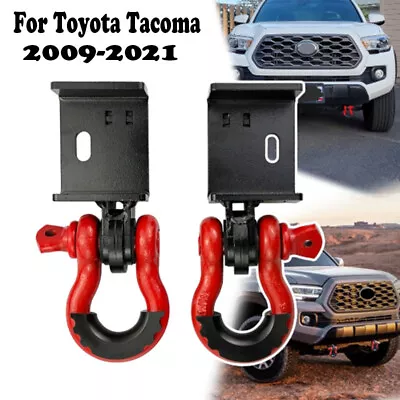 Front Demon Tow Mount Hook Bracket + D-Ring Shackles For 2009-2021 Toyota Tacoma • $39.99