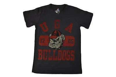 $9.99 • Buy Majestic Womens UGA Georgia Bulldogs 1785 Charcoal Heather V-Neck Shirt NWT S