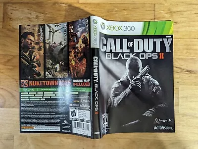 Call Of Duty Black Ops 2 Cover Art Only (Xbox 360) (NO CASE/GAME/MANUAL) • $3.99