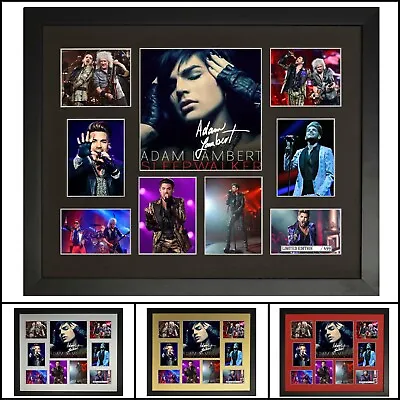 $120 • Buy Adam Lambert Signed Framed Memorabilia Limited Edition 