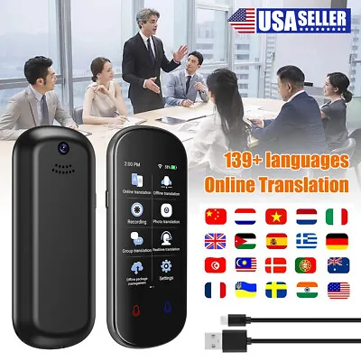 Portable Audio Translator 139 Language Offline Real Time Wifi Smart Voice AI US • $61.99