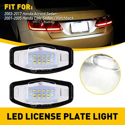 LED License Plate Light Tag Lamp Assembly Replacement 6000K For Acura Honda • $11.99