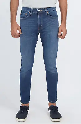 Genuine Levis 512 Slim Taper Fit Stretch Mens Dark Blue Jeans • £34.99