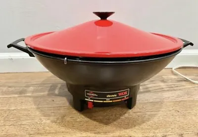 West Bend Electric Wok Skillet Cooking Red • $30