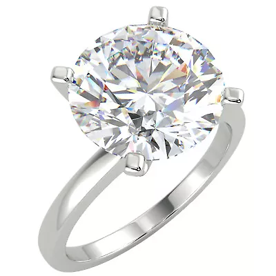 IGI 4 CT E/VS1 Lab Grown Round Diamond Engagement Ring 14K White Gold • £2608