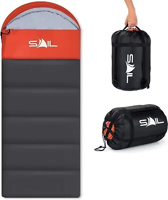 SAIL 'One' Waterproof Sleeping Bag 3-4 Season Indoor & Outdoor Camping Hiking • £39.99