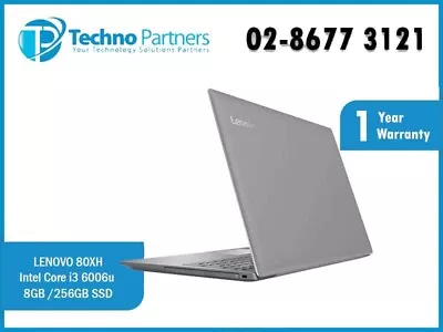 Lenovo Ideapad 80XH I3-6006U 15.6-inch 8GB 256GB SSD FULL HD Laptop WIN10 HOME • $265