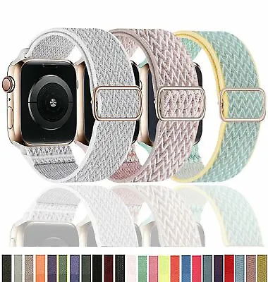 $13.99 • Buy For Apple Watch Series 8 7 6 5 4 3 2 Se Ultra 41/45mm Nylon Watch Band Strap 