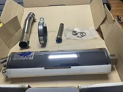 Kawasaki Zx10r Exhaust 2004 Blue Flame Stainless Steel Twin Port • £160