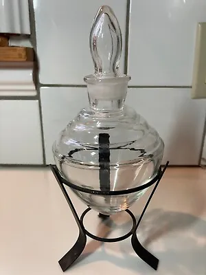 $130 • Buy Antique Apothecary Jar With Stand And Stopper